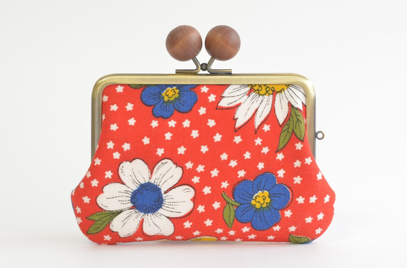 {花卉口金包} Double clasp/frame purse - Vintage retro floral[671] 第2張的照片