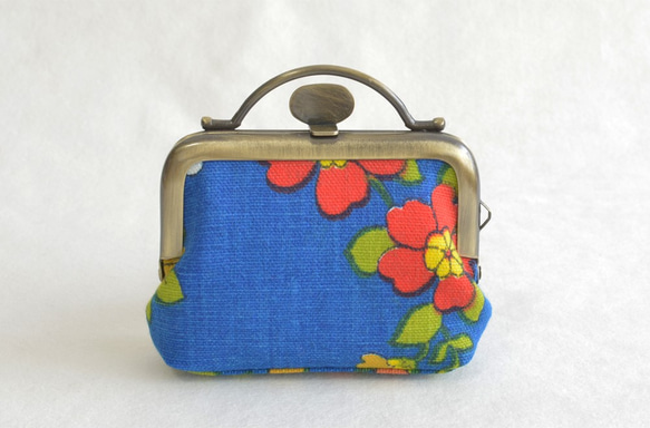 Tiny frame pouch - vintage - retro floral in blue[616] 第3張的照片