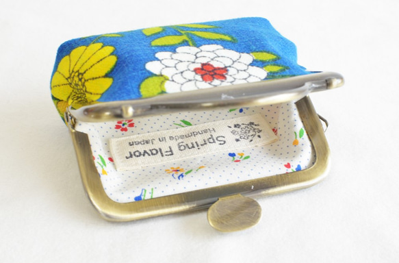 Tiny frame pouch - vintage - retro floral in blue[616] 第4張的照片