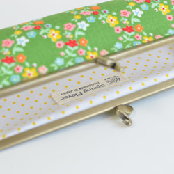 Floral pen case with swans - Green garden - multi [667] 第4張的照片