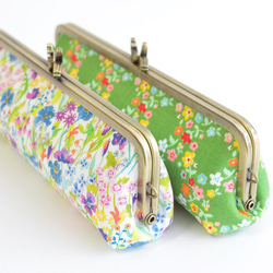 Floral pen case with swans - Green garden - multi [667] 第8張的照片