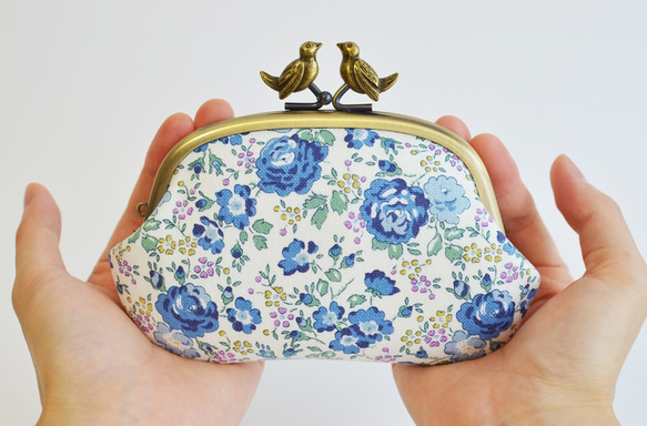 Liberty floral frame coin purse with birds - Felicite[695] 第3張的照片