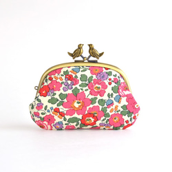 {花卉口金包} Frame purse with birds - Liberty "Betsy" [723] 第2張的照片