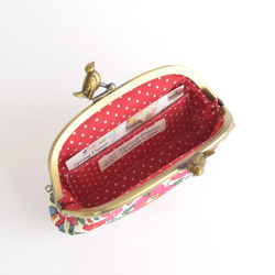 {花卉口金包} Frame purse with birds - Liberty "Betsy" [723] 第5張的照片