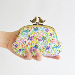 Liberty floral frame purse with birds - Summer Posy [929] 第1張的照片