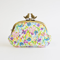 Liberty floral frame purse with birds - Summer Posy [929] 第2張的照片