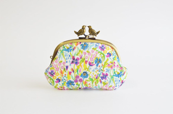 Liberty floral frame purse with birds - Summer Posy [929] 第2張的照片