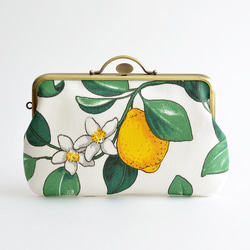 Lemon small cosmetic pouch/pen case - Swedish fabric [745] 第2張的照片