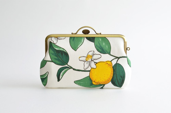 Lemon small cosmetic pouch/pen case - Swedish fabric [745] 第3張的照片