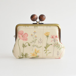 {花卉口金包}Double clasp/frame purse - Cottage chic floral  [862] 第1張的照片