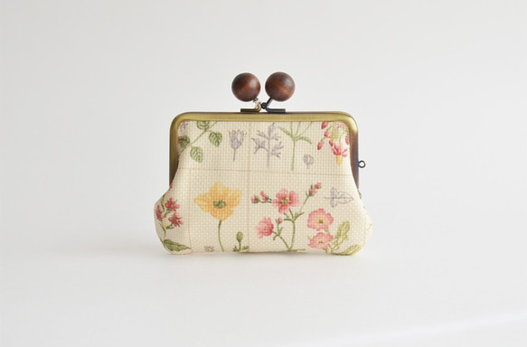 {花卉口金包}Double clasp/frame purse - Cottage chic floral  [862] 第2張的照片