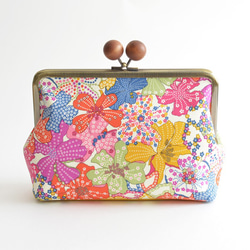 Retro floral cosmetic pouch - Liberty "Mauvey" Multi  [731] 第2張的照片