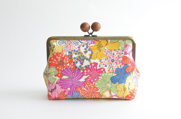 Retro floral cosmetic pouch - Liberty "Mauvey" Multi  [731] 第3張的照片