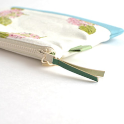 Zipper pouch(M) - French Linen "hydrangea" [486] 第6張的照片