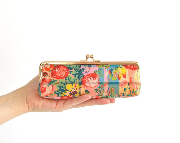 {花卉口金包} Floral pen case - Liberty "Magical Bouquet"[712] 第2張的照片