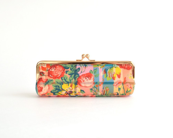 {花卉口金包} Floral pen case - Liberty "Magical Bouquet"[712] 第3張的照片