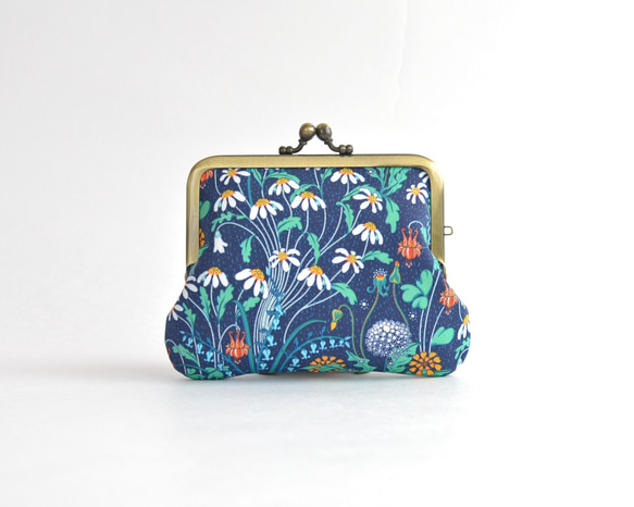 Frame purse(MS) - Liberty "Alpine Pasture" Navy [848] 第3張的照片