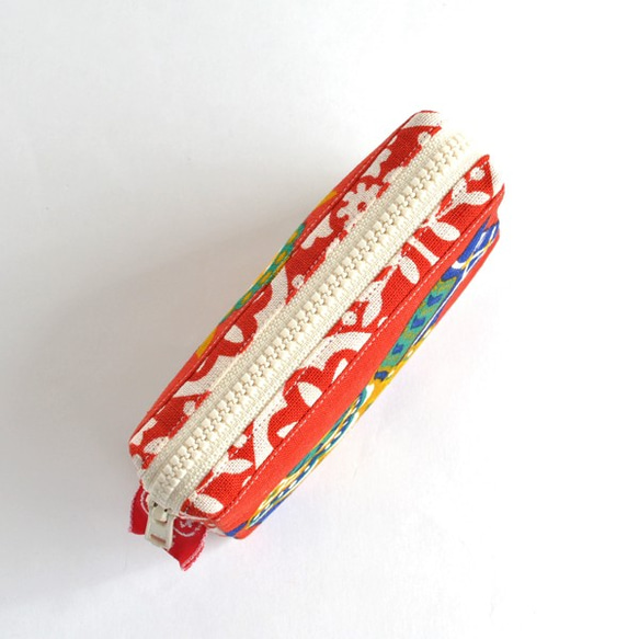 Vintage dala horse mini zipper pouch - red [783] 第6張的照片