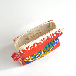 Vintage dala horse mini zipper pouch - red [783] 第7張的照片