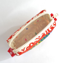 Vintage dala horse mini zipper pouch - red [783] 第8張的照片