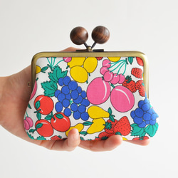 Double clasp/frame purse - Vintage - fruits from Sweden[847] 第1張的照片