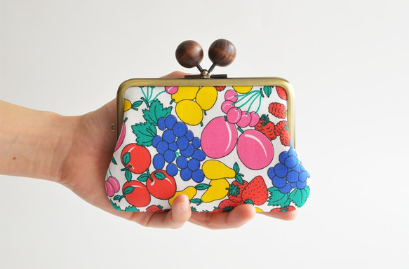 Double clasp/frame purse - Vintage - fruits from Sweden[847] 第1張的照片