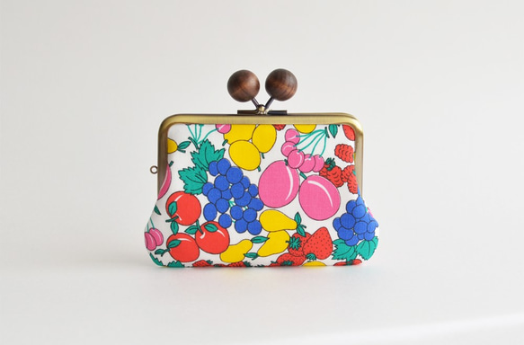 Double clasp/frame purse - Vintage - fruits from Sweden[847] 第2張的照片
