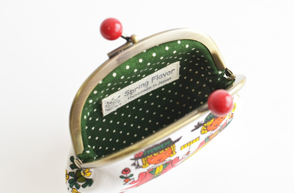 Vintage boy and girl coin purse - Scandinavian - folk [892] 第4張的照片