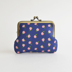 {花卉口金包} Retro floral coin purse - Katie Jane Blue Rose [891] 第2張的照片