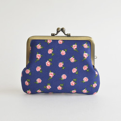 {花卉口金包} Retro floral coin purse - Katie Jane Blue Rose [891] 第3張的照片