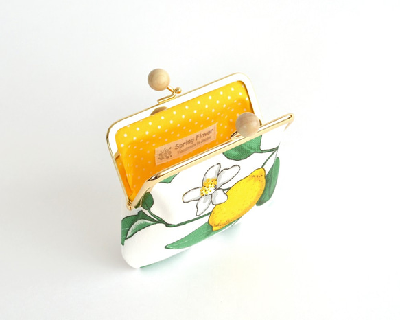 Kiss lock purse (M) - Import "Lemon" from Sweden [727] 第5張的照片