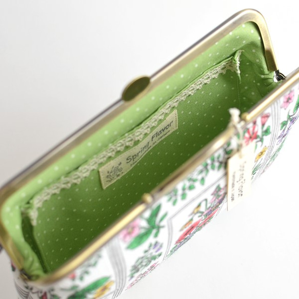 {花卉口金包}Vintage wildflower small cosmetic pouch/pen case[198] 第4張的照片