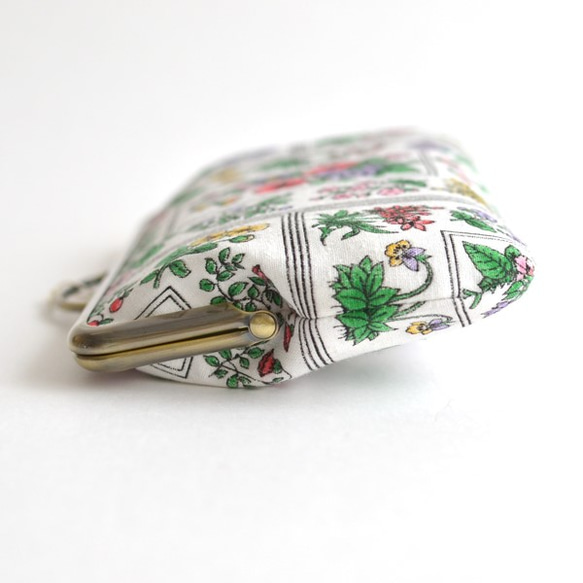 {花卉口金包}Vintage wildflower small cosmetic pouch/pen case[198] 第7張的照片