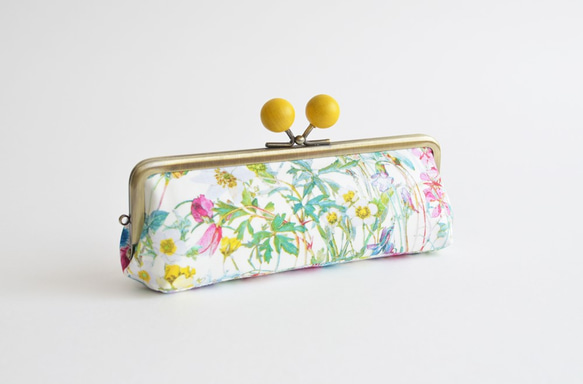 {花卉口金包} Floral glasses case - Liberty "Wild Flowers" [951] 第2張的照片