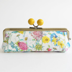 {花卉口金包} Floral glasses case - Liberty "Wild Flowers" [951] 第4張的照片