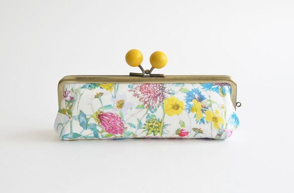 {花卉口金包} Floral glasses case - Liberty "Wild Flowers" [951] 第4張的照片