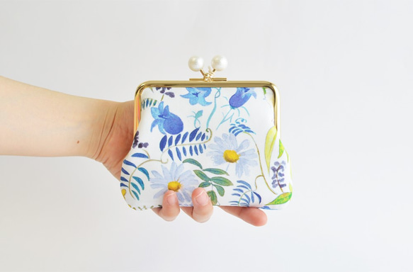 OOAK Liberty "Chartwell" kiss lock cosmetic pouch [934] 第1張的照片