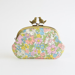 Liberty ”Cosmos Meadow" kiss lock purse with birds [930] 第2張的照片