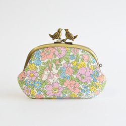 Liberty ”Cosmos Meadow" kiss lock purse with birds [930] 第3張的照片