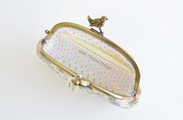 Liberty ”Cosmos Meadow" kiss lock purse with birds [930] 第4張的照片