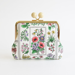 {花卉口金包} Vintage wildflower kiss lock cosmetic pouch [981] 第2張的照片