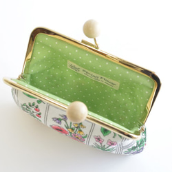 {花卉口金包} Vintage wildflower kiss lock cosmetic pouch [981] 第4張的照片