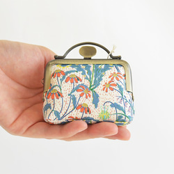 Tiny frame pouch - Liberty "Alpine Pasture" orange [037] 第1張的照片