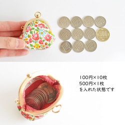 {花卉口金包} Mini coin purse - Liberty "Somerset Viola" [079] 第9張的照片