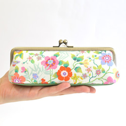 {花卉口金包} Floral pen case - Liberty "Mini Pavilion" [027] 第1張的照片