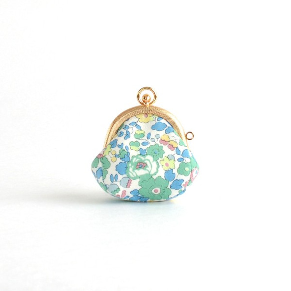 {花卉口金包} Mini coin purse - Liberty "Betsy"  Green [235] 第2張的照片