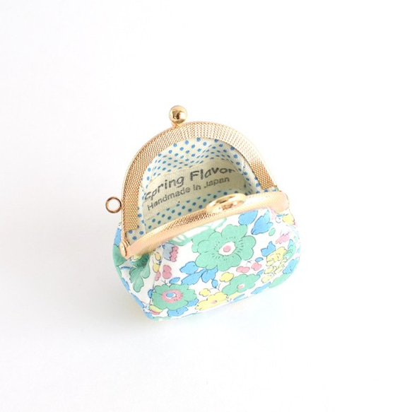 {花卉口金包} Mini coin purse - Liberty "Betsy"  Green [235] 第5張的照片