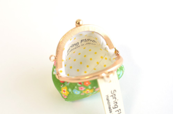 {花卉口金包} Mini coin purse - Green Garden Floral [081] 第5張的照片