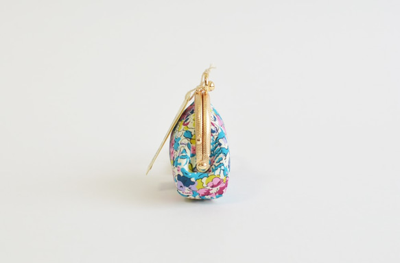 {花卉口金包} Mini coin purse - Liberty "Claire Aude"  blue [077] 第3張的照片