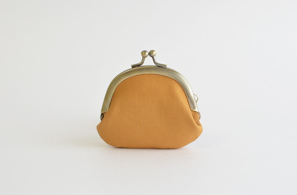 {花卉口金包} Mini coin purse - Camel brown x Liberty floral [998] 第4張的照片